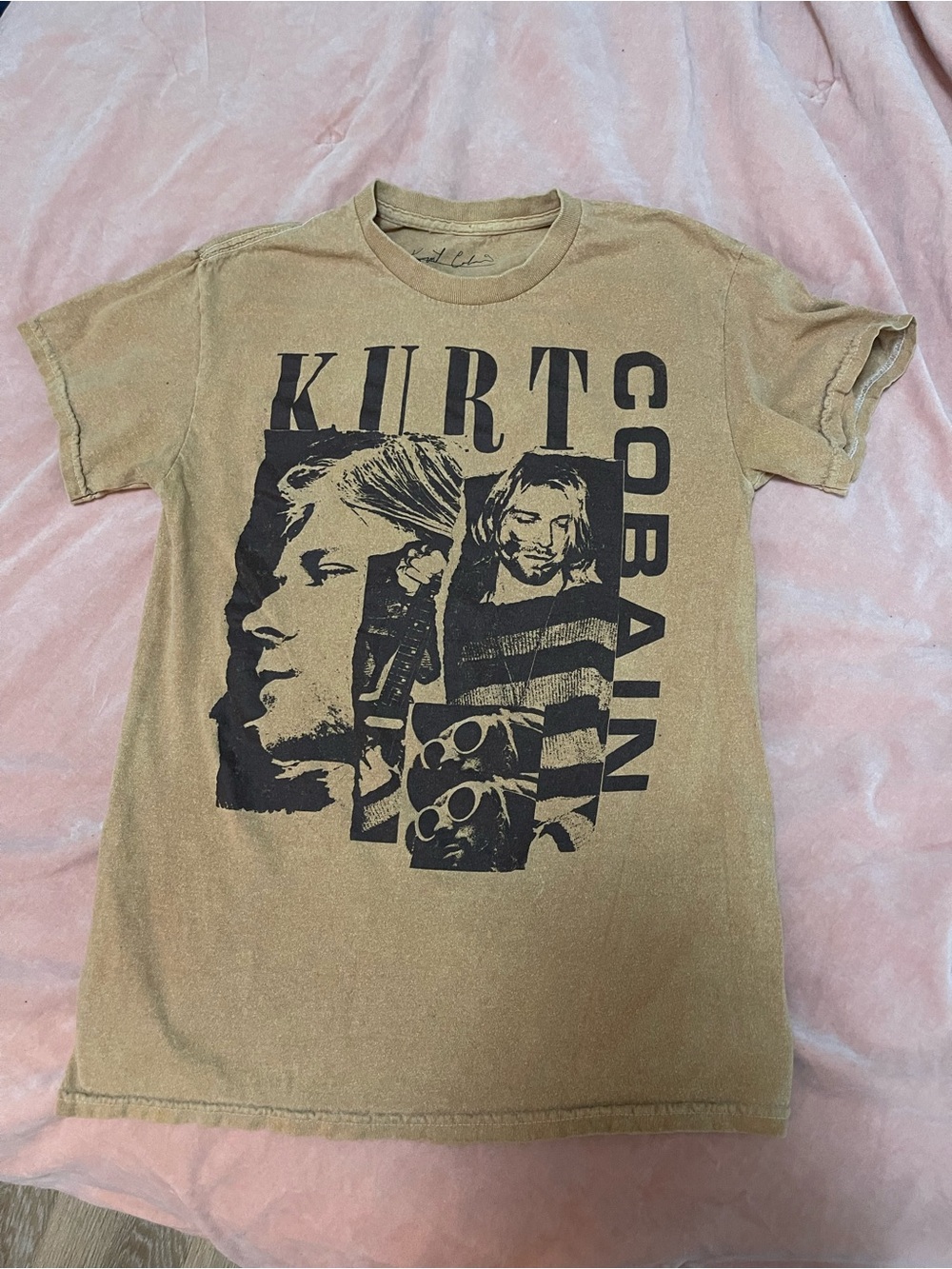 Karl Kani Kurt Cobain Graphic Tee - Tan and Black